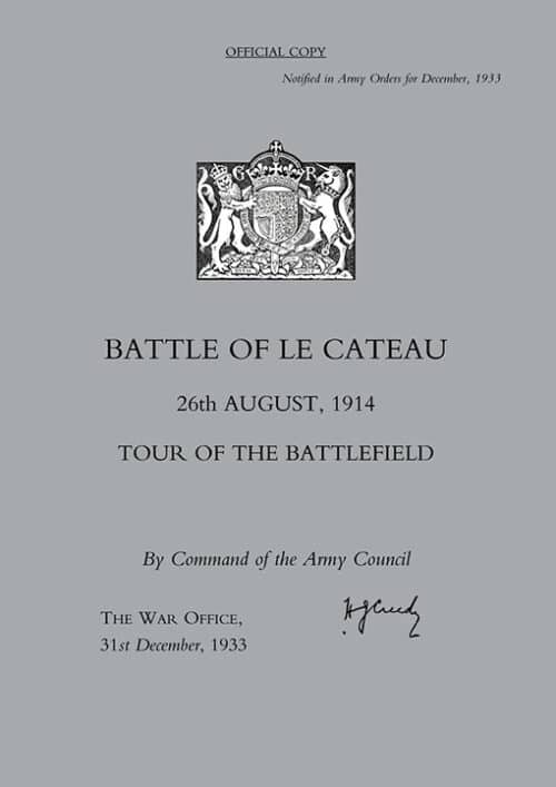 BATTLE OF LE CATEAU 26TH AUGUST 1914, TOUR OF THE BATTLEFIELD