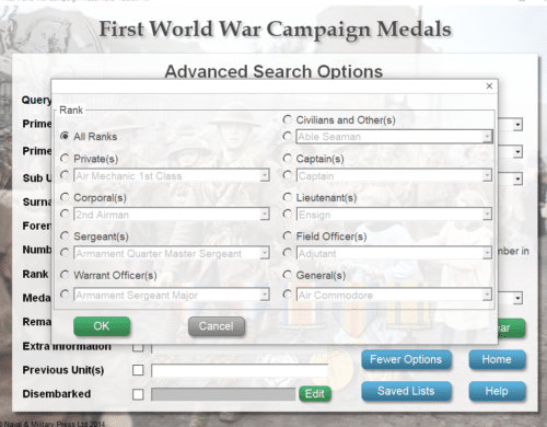 First World War Campaign Medals. 10.9 million medals • 4.6 million soldiers. Complete on one fully searchable DVD-ROM - Image 9