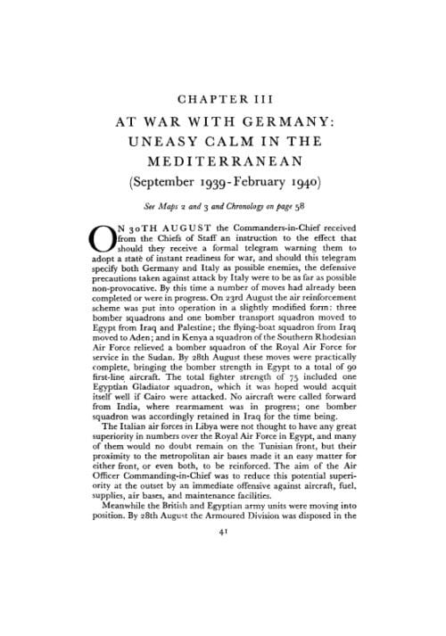 MEDITERRANEAN AND MIDDLE EAST VOLUME I: The Early Successes Against Italy (to May 1941). HISTORY OF THE SECOND WORLD WAR: UNITED KINGDOM MILITARY SERIES: OFFICIAL CAMPAIGN HISTORY - Image 13