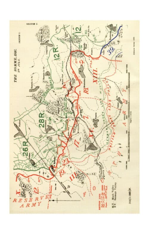 France and Belgium 1916. Vol II. 2nd July 1916 to the end of the Battles of the Somme. OFFICIAL HISTORY OF THE GREAT WAR. - Image 2