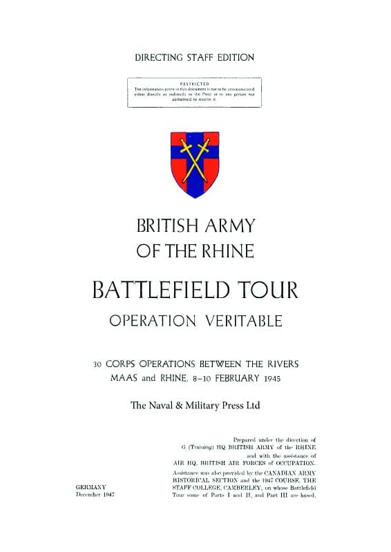 BAOR BATTLEFIELD TOUR - OPERATION VERITABLE - Directing Staff Edition - Image 6