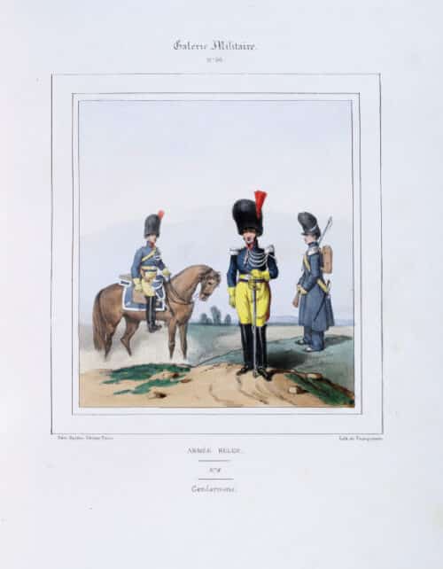 DERO-BECKER’S MILITARY GALLERY A Collection of 299 Military Costume Plates of European Nations c.1815-1855
In Three Volumes - Image 10