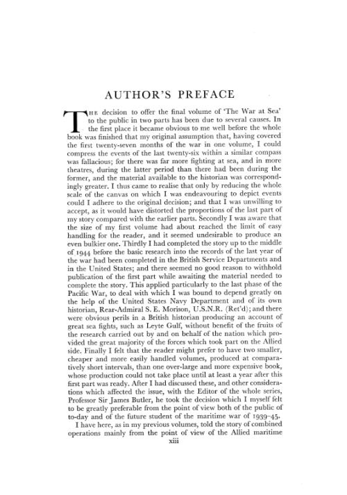 WAR AT SEA 1939-45: Volume III Part I The Offensive 1st June 1943-31 May 1944
OFFICIAL HISTORY OF THE SECOND WORLD WAR - Image 7