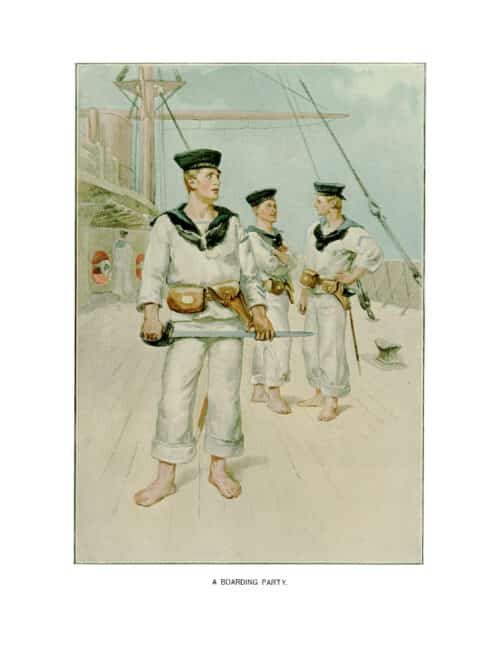 SYMONS & MITCHELLS’ VICTORIAN NAVAL MISCELLANY
Sailors’ Costumes & Ships Of The British fleet In Colour - Image 2