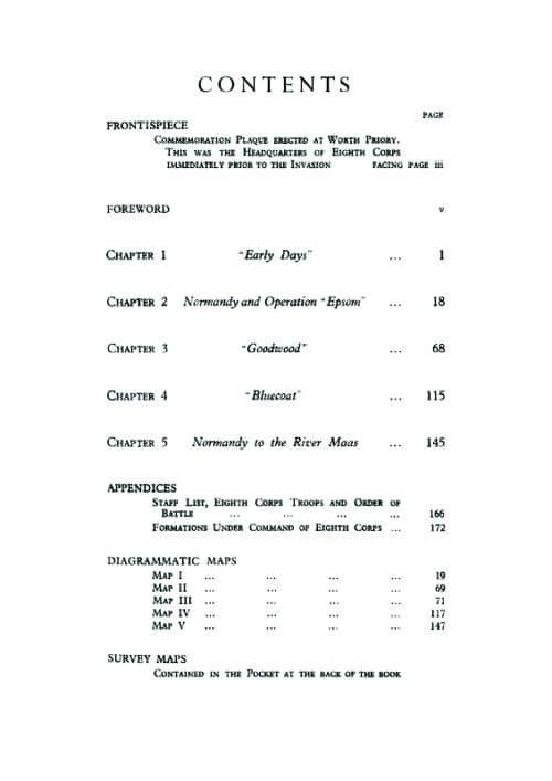 OPERATIONS OF THE EIGHTH CORPS
Account Of Operations From Normandy To The River Rhine - Image 4