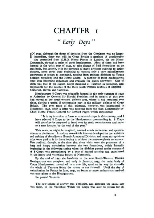OPERATIONS OF THE EIGHTH CORPS
Account Of Operations From Normandy To The River Rhine - Image 3