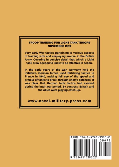 TROOP TRAINING FOR LIGHT TANK TROOPS NOVEMBER 1939 - Image 10