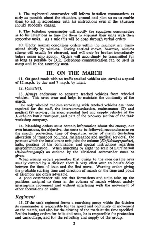 PERIODICAL NOTES ON THE GERMAN ARMY. No.36
Handling and Fighting of the German Tank Regiment and Tank Battalion - Image 7