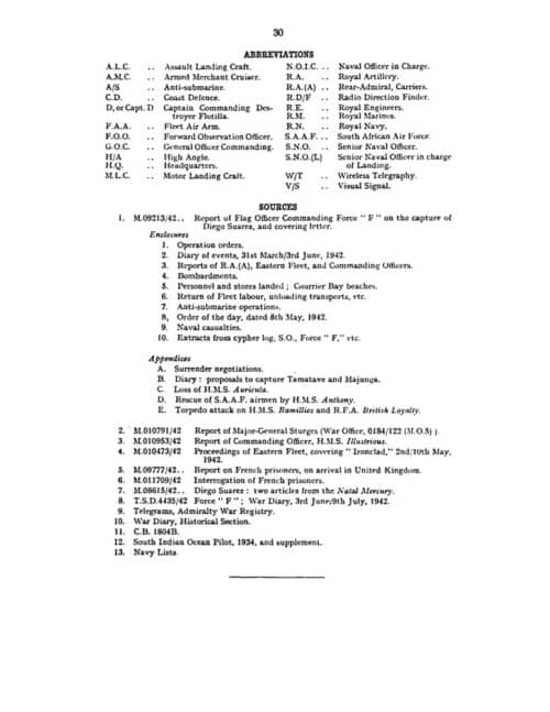 Naval Operations off Ceylon Mar.-Apr. 1942 (Also) No.16 Naval Operations at the capture of Diego Suarez (Operation “Ironclad”) May 1942 [1943, British Navy] NAVAL STAFF HISTORY SECOND WORLD WAR BATTLE SUMMARIESNo.15 - Image 9