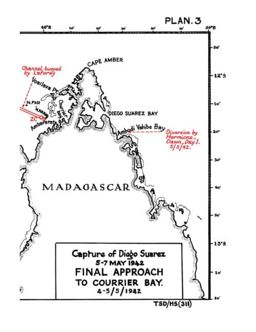 Naval Operations off Ceylon Mar.-Apr. 1942 (Also) No.16 Naval Operations at the capture of Diego Suarez (Operation “Ironclad”) May 1942 [1943, British Navy] NAVAL STAFF HISTORY SECOND WORLD WAR BATTLE SUMMARIESNo.15 - Image 6