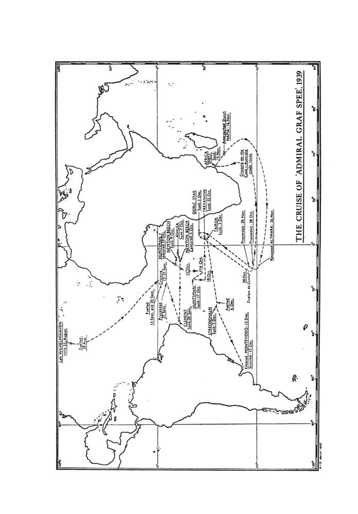 THE BATTLE OF THE RIVER PLATE
An account of events before, during and after the action up to the self-destruction of the Admiral Graf Spee - Image 6
