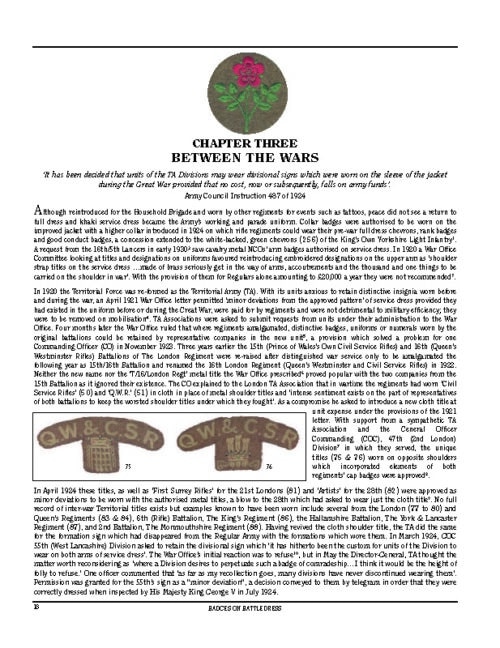 BADGES ON BATTLE DRESS
An Illustrated History of the Cloth Insignia Worn on Khaki and Jungle Green by Britain's Armed Forces 1939 to 1967 - Image 8