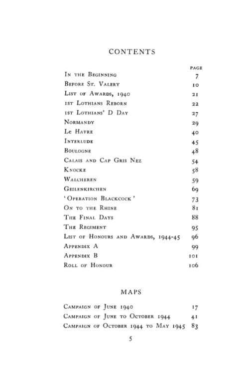 A SHORT ACCOUNT OF THE 1st LOTHIANS AND BORDER YEOMANRY IN THE CAMPAIGNS OF 1940 AND 1944-45 - Image 7