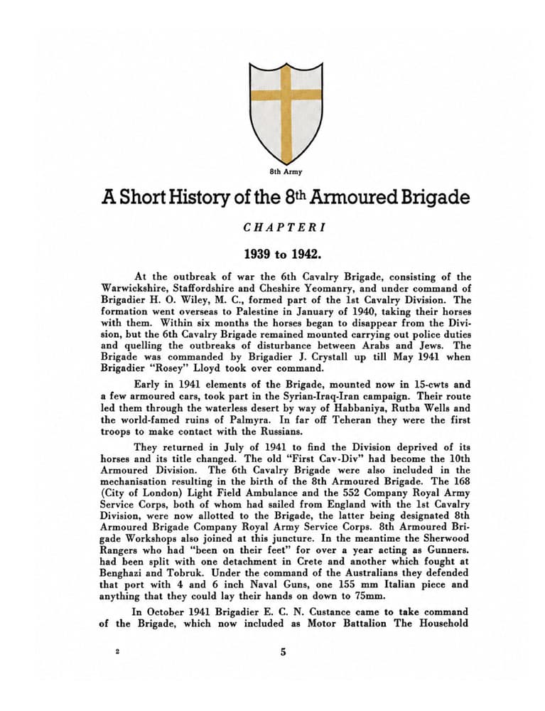 THE 8TH ARMOURED BRIGADE 1939-1945 - Image 4