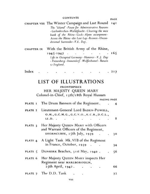 HISTORY OF THE 13th/18th ROYAL HUSSARS (Queen Mary's Own) 1922-1947 - Image 11