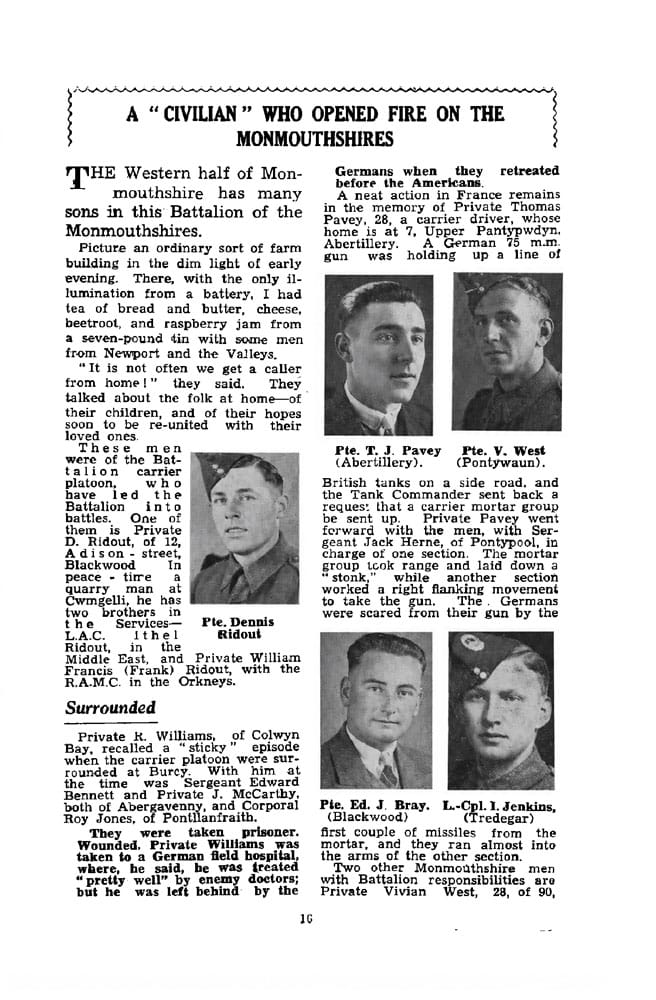 WITH THE MONMOUTHS ON THE WESTERN FRONT (WW2) - Image 4